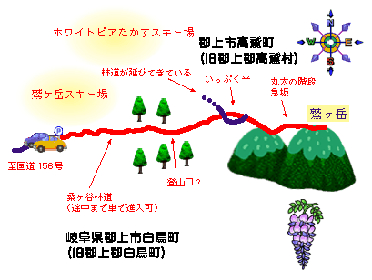 鷲ガ岳地図